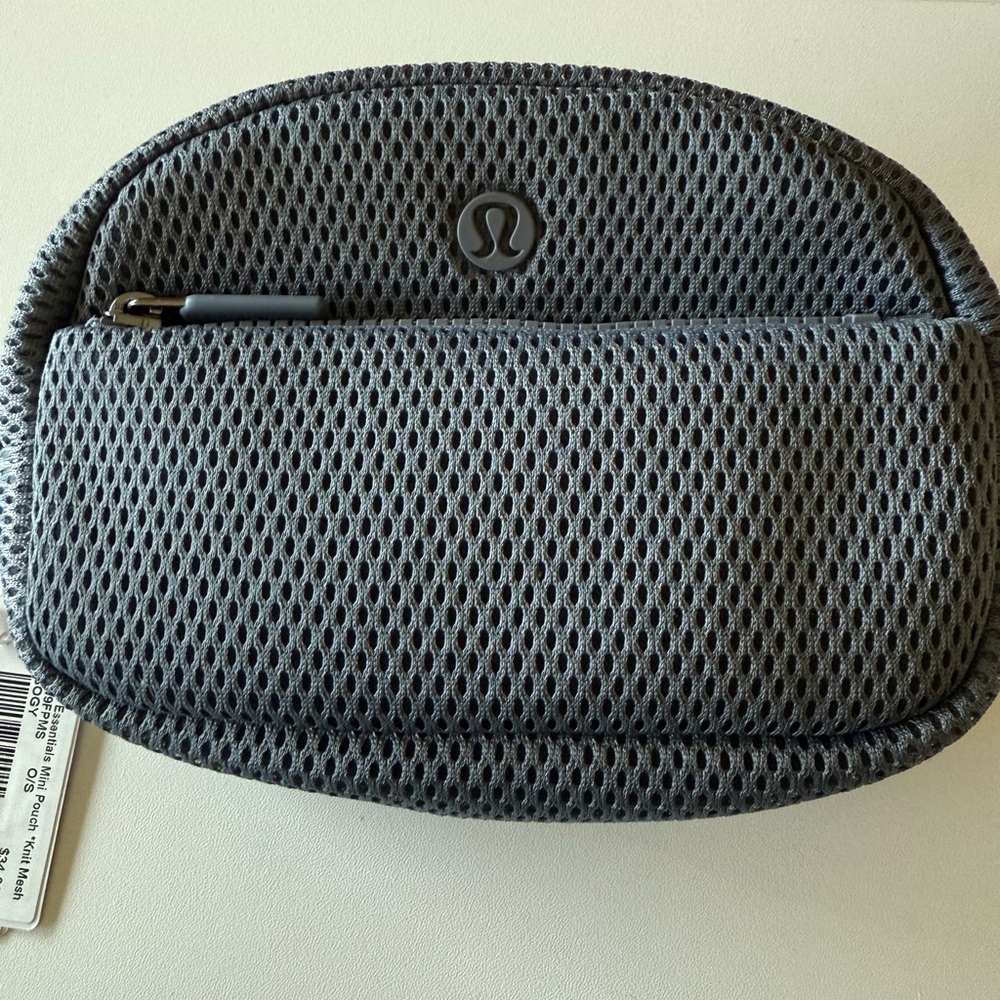 lululemon athletica Gray Mesh City Essentials Mini Pouch 1L